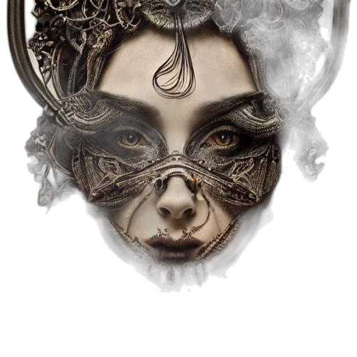 mask, face, jewelry, crown transparent PNG cut-out