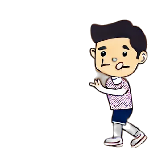 cartoon, concept art, anime, 3d render, pastel, illustration, french, boy transparent PNG cut-out