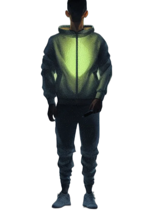 jacket, staff, creature, face transparent PNG cut-out