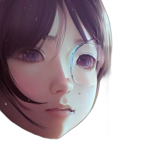 face, mask, robot, creature transparent PNG cut-out
