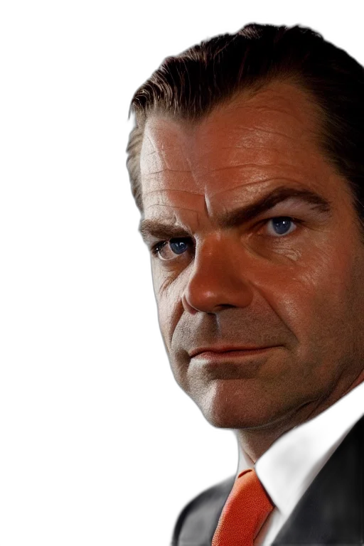 face, photorealistic, lachlan, murdoch, ominous, orange, eyes, sauron transparent PNG cut-out