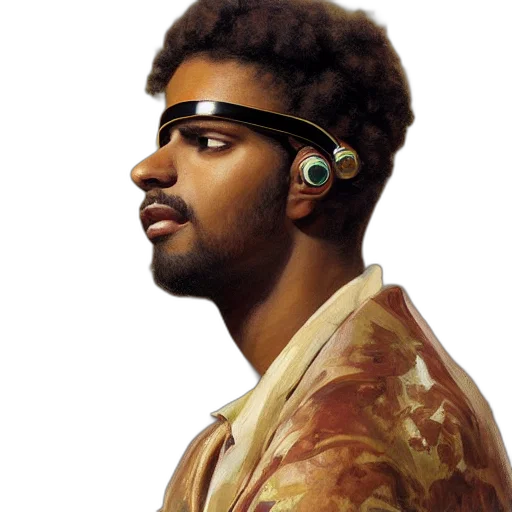 jewelry, cyberpunk, photorealistic, concept art transparent PNG cut-out