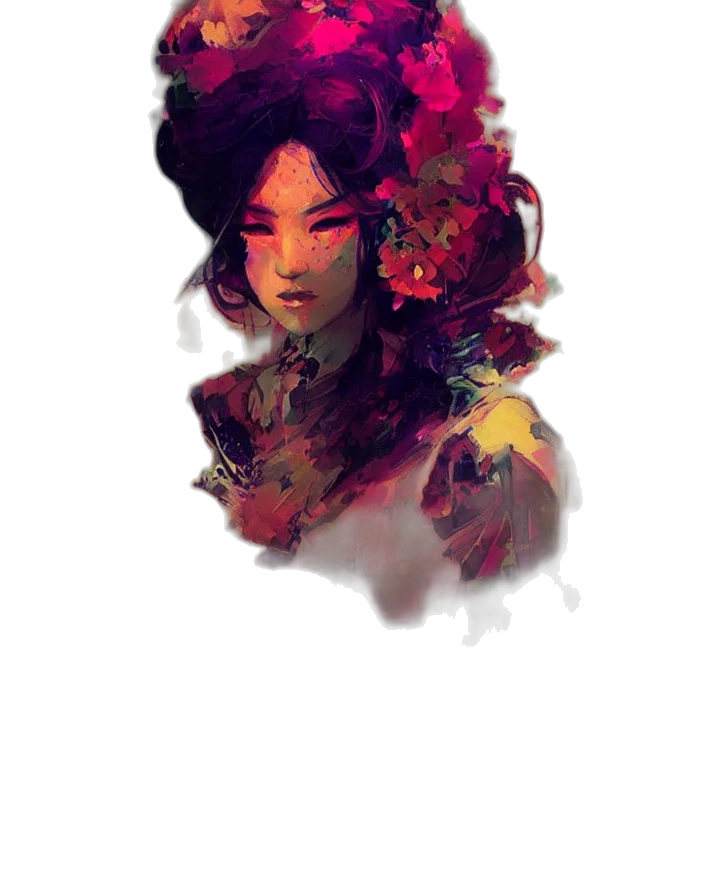 flower, face, crown, mask transparent PNG cut-out