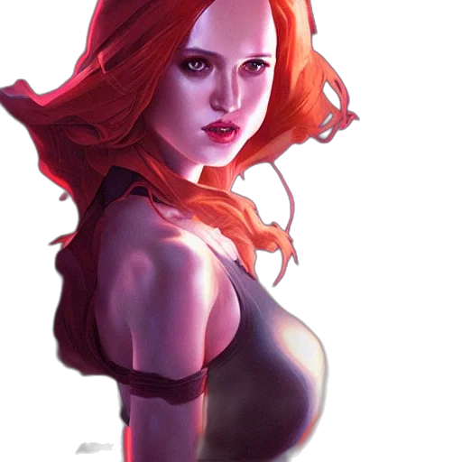 dress, comic book art, fantasy art, concept art transparent PNG cut-out