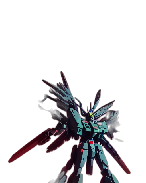 robot, weapon, sword, staff, concept art, pixel art, 3d render, anime transparent PNG cut-out