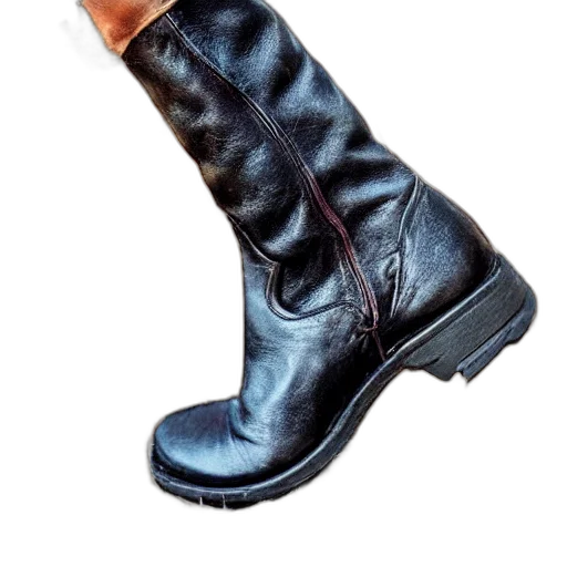 shoes, weapon, photorealistic, these, boots, made, walking transparent PNG cut-out
