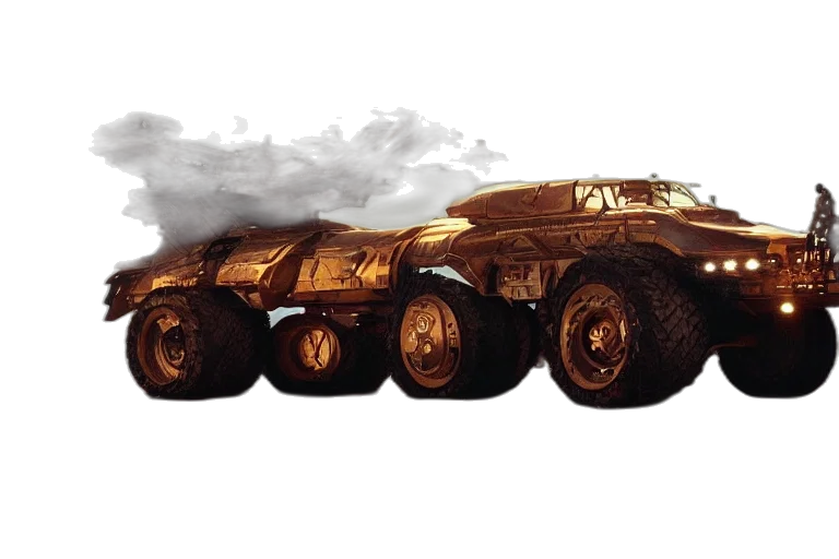 car, weapon, concept art, 3d render, photorealistic, fantasy art, extreme, huge transparent PNG cut-out