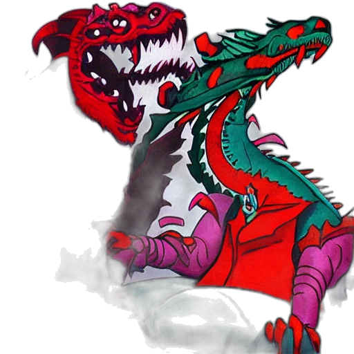 dragon, concept art, fantasy art, pixel art transparent PNG cut-out