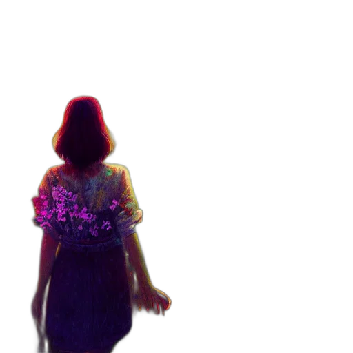 dress, flower, jacket, robot transparent PNG cut-out
