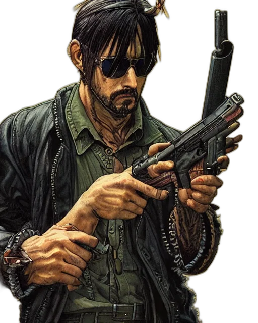 weapon, comic book art, concept art, photorealistic transparent PNG cut-out