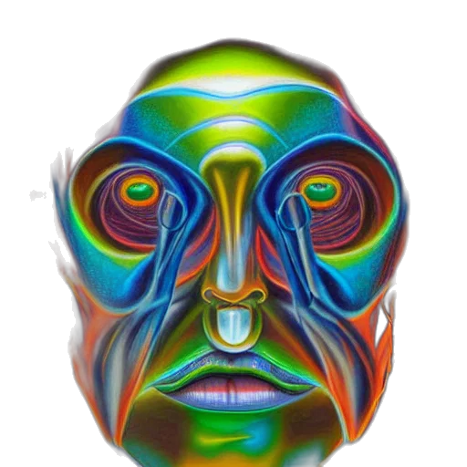 mask, face, robot, creature transparent PNG cut-out