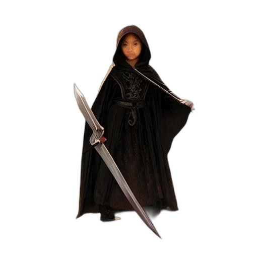 sword, staff, weapon, 3d render, concept art, fantasy art, pixel art, dark transparent PNG cut-out