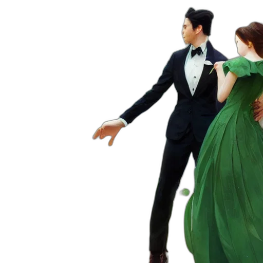 dress, photorealistic, concept art, 3d render transparent PNG cut-out