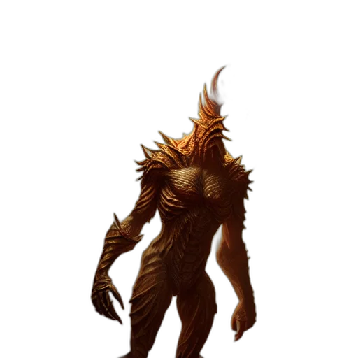 creature, mask, staff, dragon, concept art, fantasy art, 3d render, pixel art transparent PNG cut-out