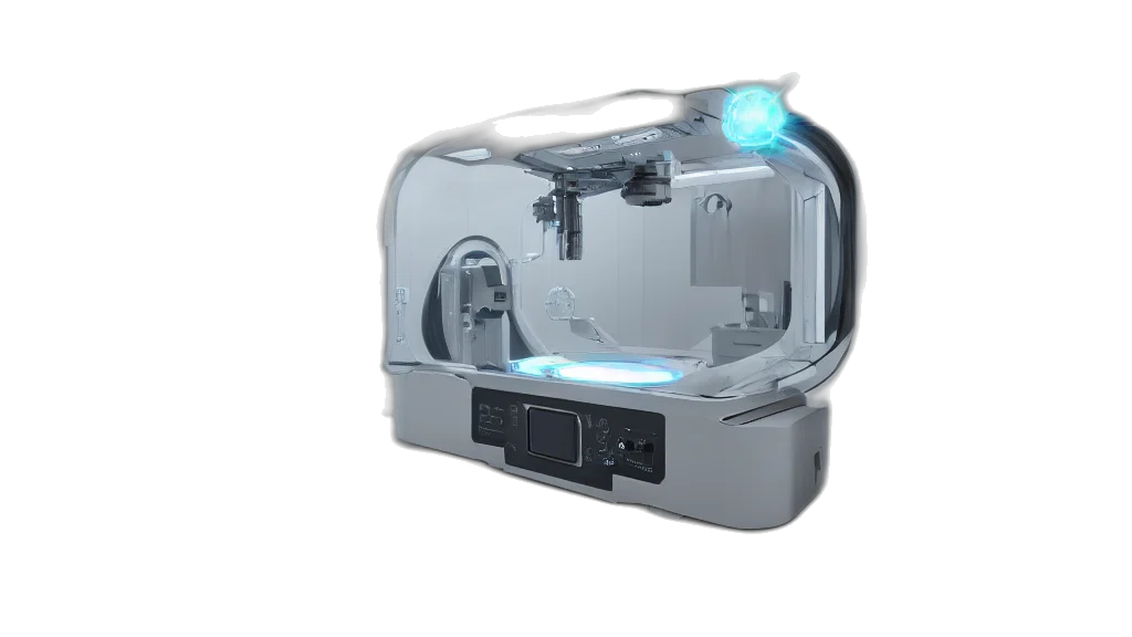 robot, weapon, 3d render, concept art transparent PNG cut-out