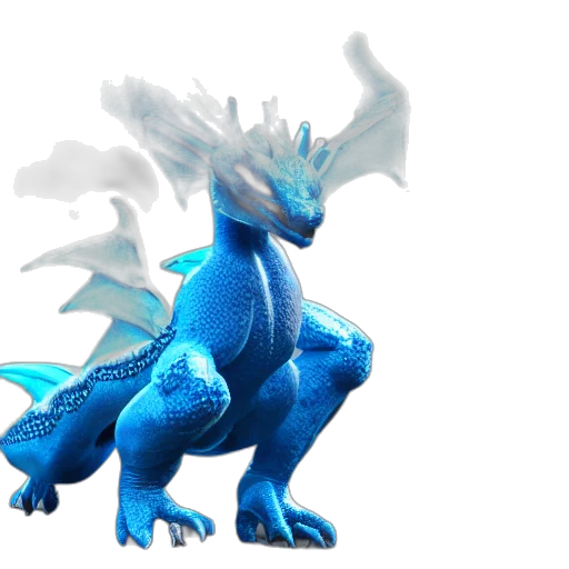 dragon, creature, animal, staff transparent PNG cut-out