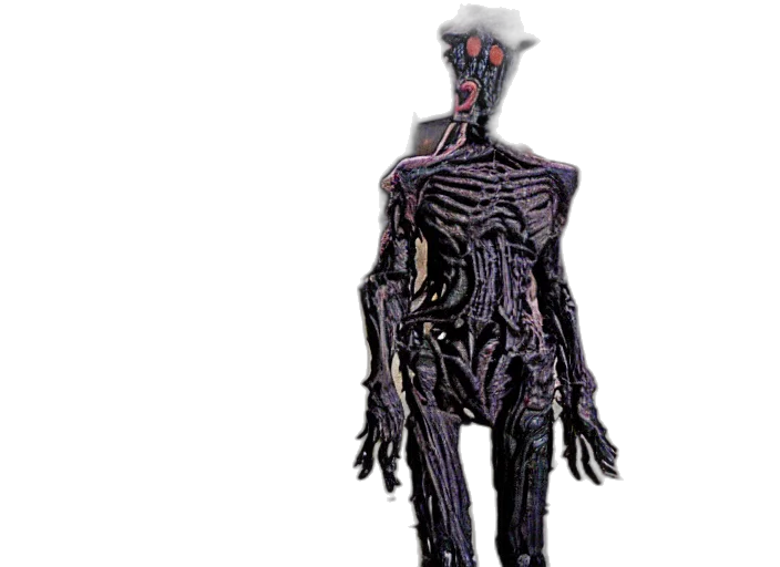 robot, creature, dress, staff, concept art, 3d render, pixel art, cyberpunk transparent PNG cut-out