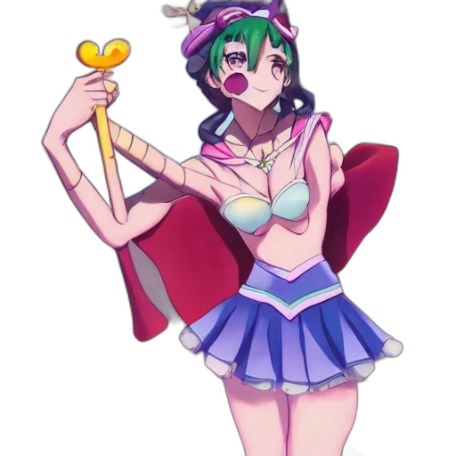 staff, weapon, dress, flower transparent PNG cut-out