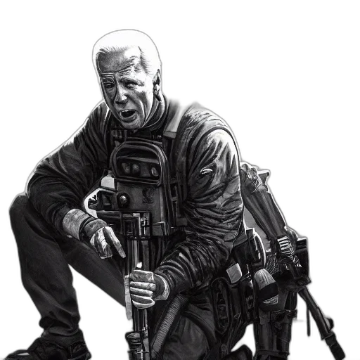 weapon, comic book art, concept art, cyberpunk transparent PNG cut-out