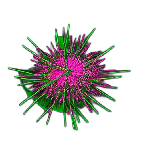 flower, umbrella, hair, crown, 3d render, photorealistic, neon, three transparent PNG cut-out