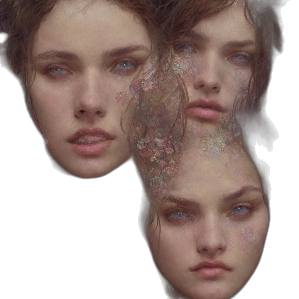 face, mask, crown, jewelry transparent PNG cut-out