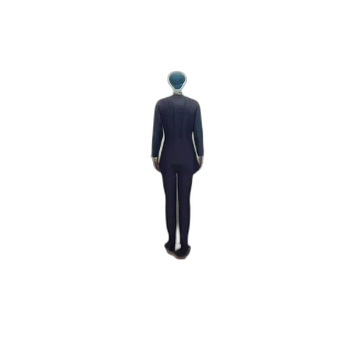 staff, robot, jacket, creature, concept art, 3d render, pixel art, vaporwave transparent PNG cut-out
