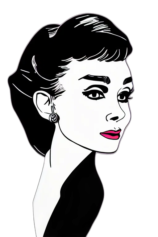 jewelry, face, cartoon, photorealistic transparent PNG cut-out