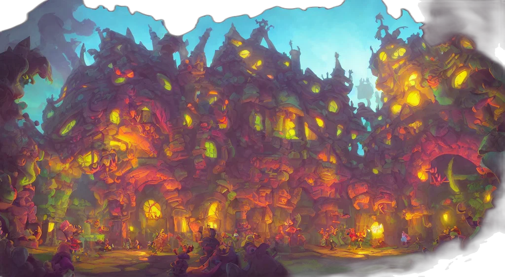 concept art, fantasy art, watercolor, comic book art transparent PNG cut-out