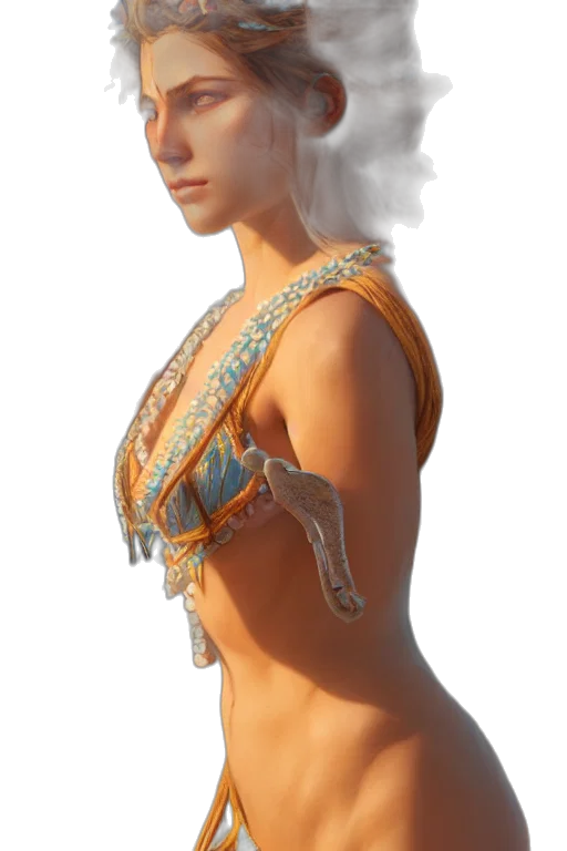 jewelry, dress, crown, staff transparent PNG cut-out