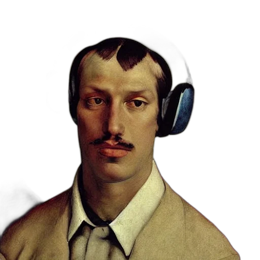 face, staff, mask, hat, photorealistic, concept art, vaporwave, fantasy art transparent PNG cut-out