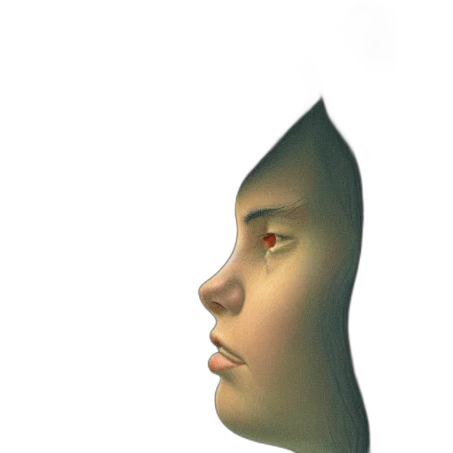 face, mask, crown, robot, 3d render, concept art, photorealistic, watercolor transparent PNG cut-out