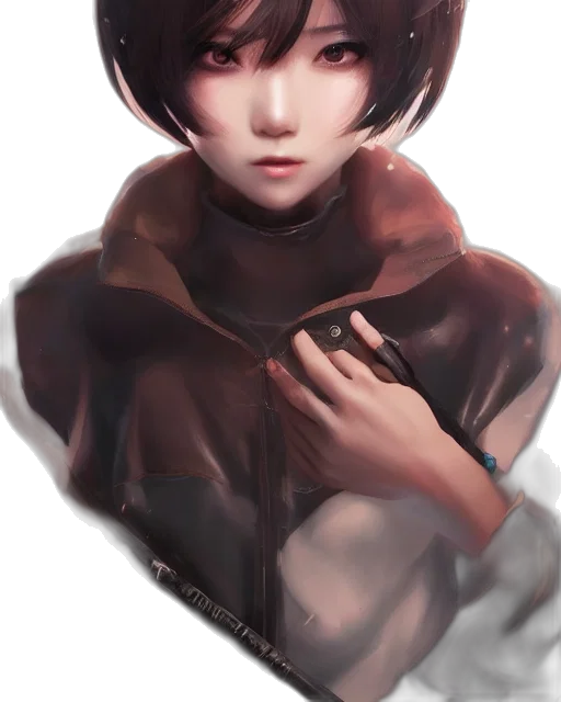 face, mask, creature, jacket transparent PNG cut-out