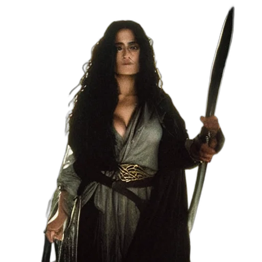 staff, sword, fantasy art, concept art, epic, photo, salma, hayek transparent PNG cut-out