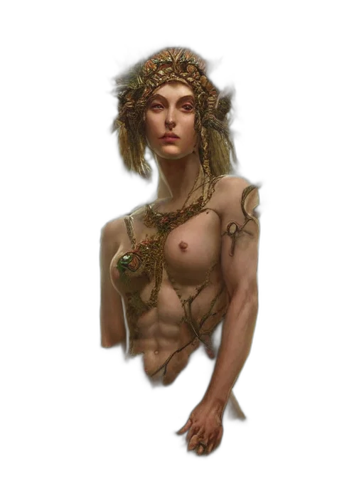 jewelry, dress, crown, fantasy art transparent PNG cut-out