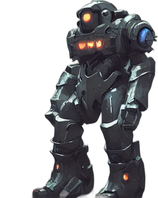 robot, weapon, creature, face, concept art, 3d render, cyberpunk, pixel art transparent PNG cut-out