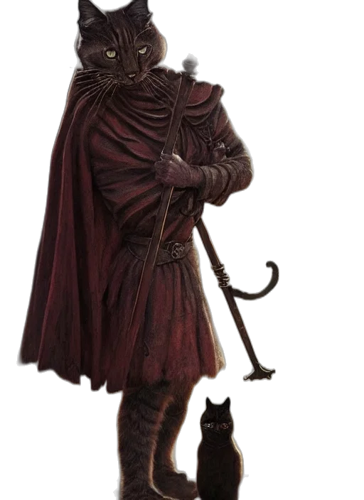 staff, sword, animal, weapon, fantasy art, concept art, photorealistic, comic book art transparent PNG cut-out