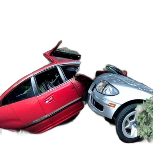 car, 3d render, concept art, forest transparent PNG cut-out