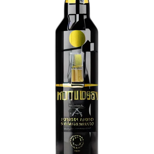 bottle, vodka, modern, design transparent PNG cut-out