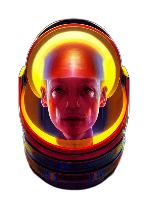 robot, face, mask, creature, concept art, cyberpunk, 3d render, photorealistic transparent PNG cut-out