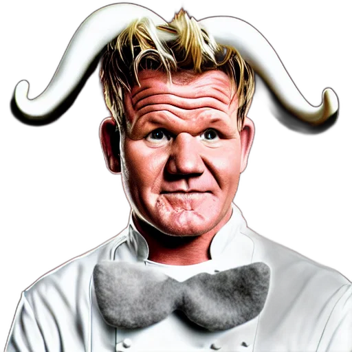 food, staff, face, photorealistic, portrait, chef, gordon, ramsay transparent PNG cut-out