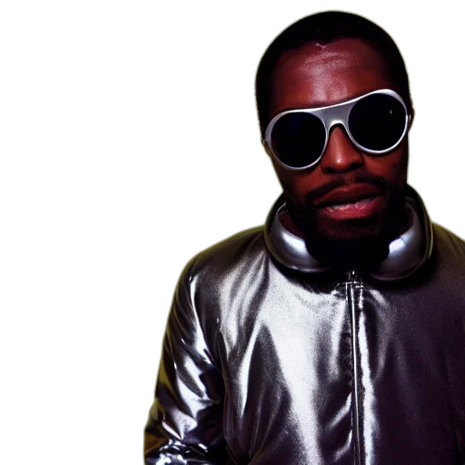 jacket, photo, black, man, memphis, tennessee, silver, metallic transparent PNG cut-out