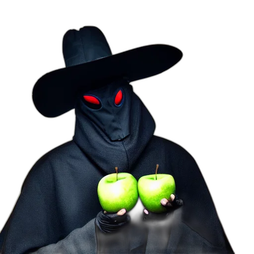 hat, mask, jacket, food, concept art, 3d render, pixel art, plague transparent PNG cut-out