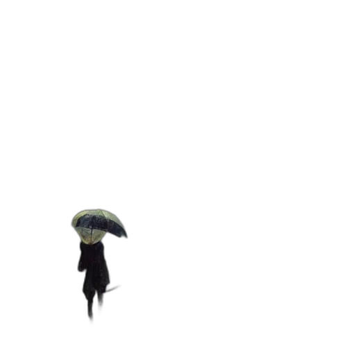 umbrella, hat, staff, robot transparent PNG cut-out