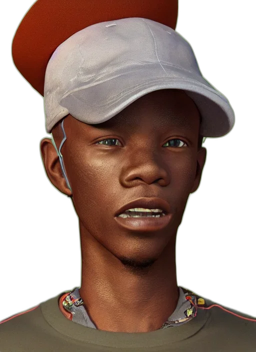 face, hat, staff, animal, photorealistic, 3d render, concept art, fantasy art transparent PNG cut-out