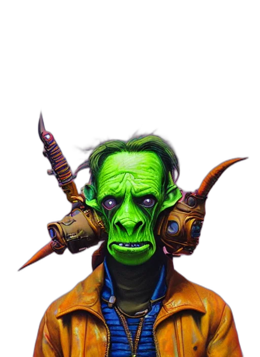 staff, mask, face, creature transparent PNG cut-out