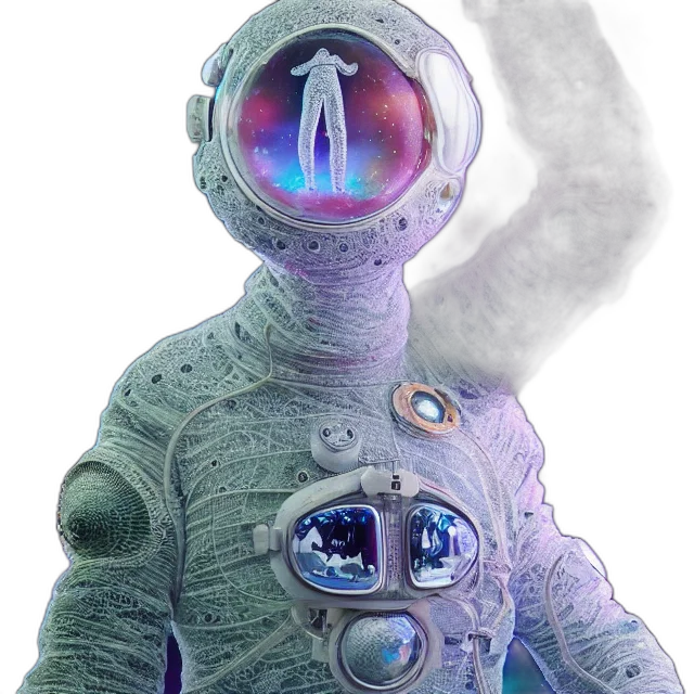 robot, staff, mask, creature transparent PNG cut-out
