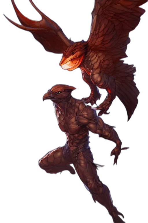 dragon, creature, staff, concept art transparent PNG cut-out