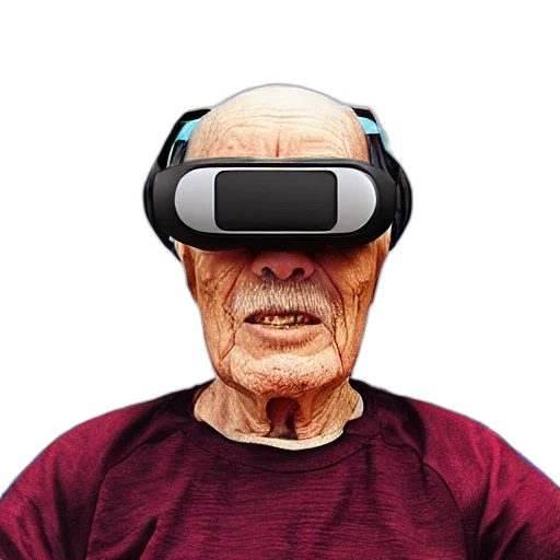 mask, face, staff, robot, 3d render, cyberpunk, concept art, elderly transparent PNG cut-out