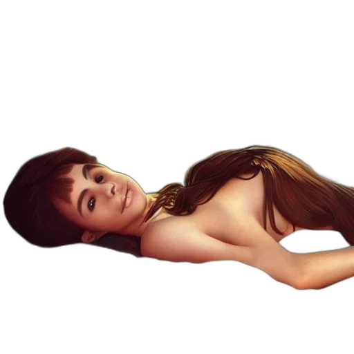hair, face, dress, creature transparent PNG cut-out