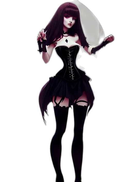 staff, dress, weapon, creature, concept art, fantasy art, pixel art, anime transparent PNG cut-out